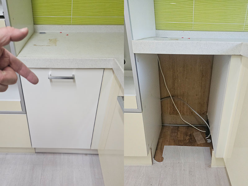 식기세척기장 리폼 시공 사진