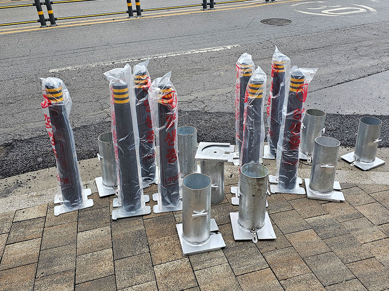 볼라드 시공 사진