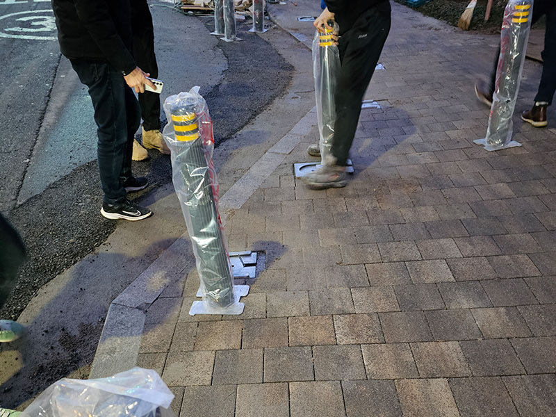 볼라드 시공 사진